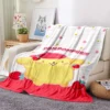 32 styles Sanrios Pompom Purin kawaii Cartoon Throw Blanket Anime Plush Sofa Cover Bedspread Travel Picnic 21 - Pompom Purin Shop