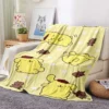 32 styles Sanrios Pompom Purin kawaii Cartoon Throw Blanket Anime Plush Sofa Cover Bedspread Travel Picnic 26 - Pompom Purin Shop