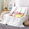 32 styles Sanrios Pompom Purin kawaii Cartoon Throw Blanket Anime Plush Sofa Cover Bedspread Travel Picnic 4 - Pompom Purin Shop