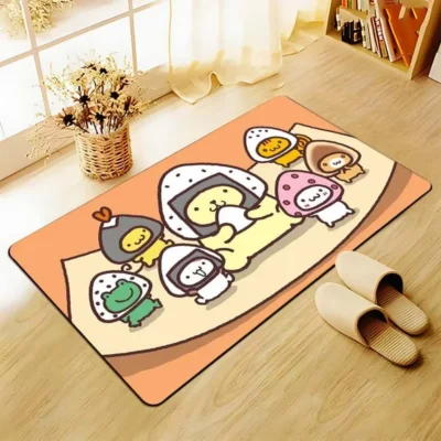 Cute Anime Dog PomPomPurin Carpet Non slip Bathroom Rug Rectangle Flannel Bath Mat Japanese Anime Living 7 - Pompom Purin Shop