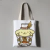 Kawaii Sanrio Anime Canvas Tote Bag Cute Pompompurin Cartoon Summer Portable Shopping Bag Originality Children Gifts 13 - Pompom Purin Shop