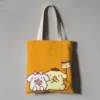 Kawaii Sanrio Anime Canvas Tote Bag Cute Pompompurin Cartoon Summer Portable Shopping Bag Originality Children Gifts 14 - Pompom Purin Shop