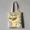 Kawaii Sanrio Anime Canvas Tote Bag Cute Pompompurin Cartoon Summer Portable Shopping Bag Originality Children Gifts 18 - Pompom Purin Shop