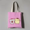 Kawaii Sanrio Anime Canvas Tote Bag Cute Pompompurin Cartoon Summer Portable Shopping Bag Originality Children Gifts 2 - Pompom Purin Shop