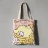 Kawaii Sanrio Anime Canvas Tote Bag Cute Pompompurin Cartoon Summer Portable Shopping Bag Originality Children Gifts 6 - Pompom Purin Shop