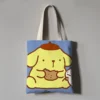 Kawaii Sanrio Anime Canvas Tote Bag Cute Pompompurin Cartoon Summer Portable Shopping Bag Originality Children Gifts 9 - Pompom Purin Shop