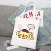 Sanrio Pompompurin Cartoon Print Tote Bag Fashion Women Handbag Girls Shoulder Storage Bags Canvas Travel Ladies 10 - Pompom Purin Shop