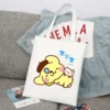 Sanrio Pompompurin Cartoon Print Tote Bag Fashion Women Handbag Girls Shoulder Storage Bags Canvas Travel Ladies 11 - Pompom Purin Shop