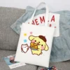 Sanrio Pompompurin Cartoon Print Tote Bag Fashion Women Handbag Girls Shoulder Storage Bags Canvas Travel Ladies 14 - Pompom Purin Shop