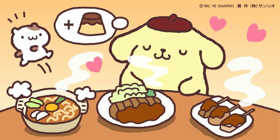 Pompompurin has a sunny personality and loves to nap and eat snacks